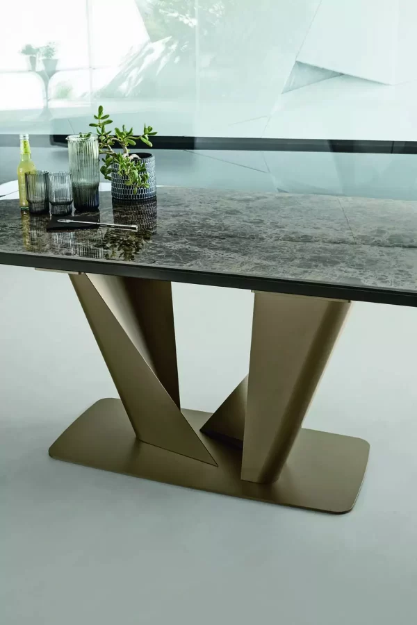 silver modern dining table by sedit 8
