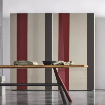 kelly striped contemporary sliding wardrobe by tomasella