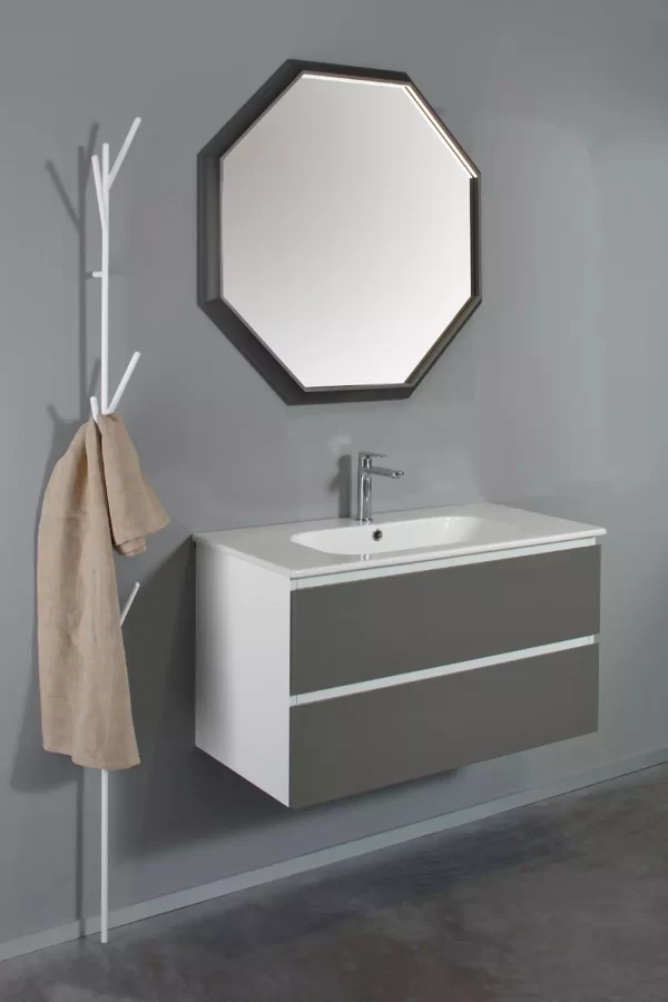 Calix brillant modern bathroom cabinetry by novello