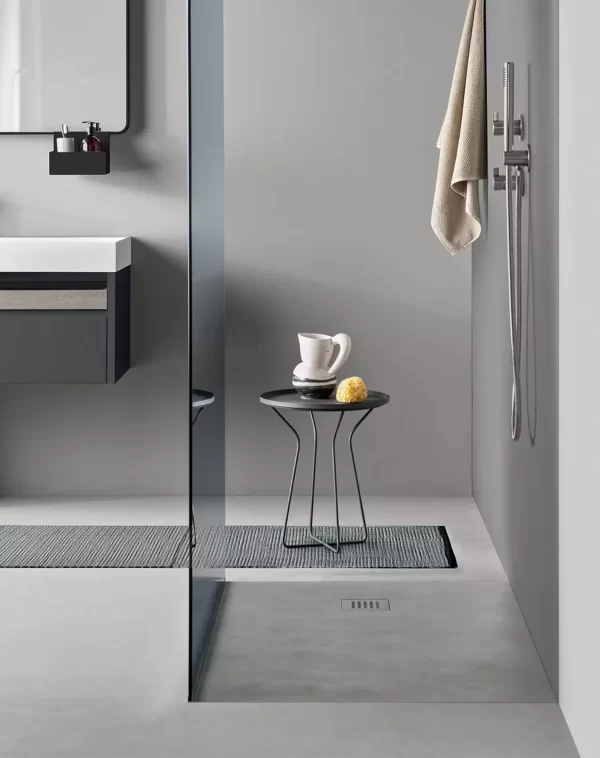 Concrete phenomenal modern shower tray by Agha | archisest chicago 2024