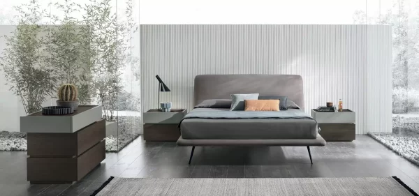 Luna sleek Modern bed frame by Tomasella 2024 | archisesto chicago